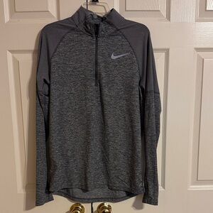 Nike Charcoal Gray Quarter-Zip Top